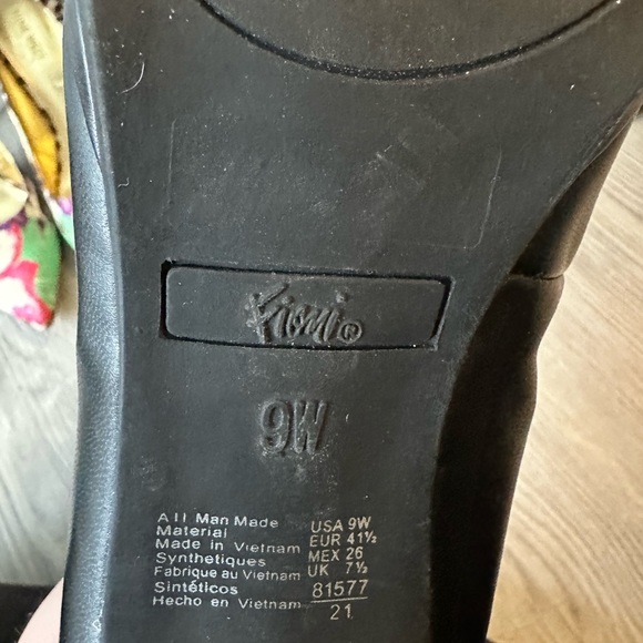 Fioni black patent platform dress heels 9w pump - Picture 4 of 4